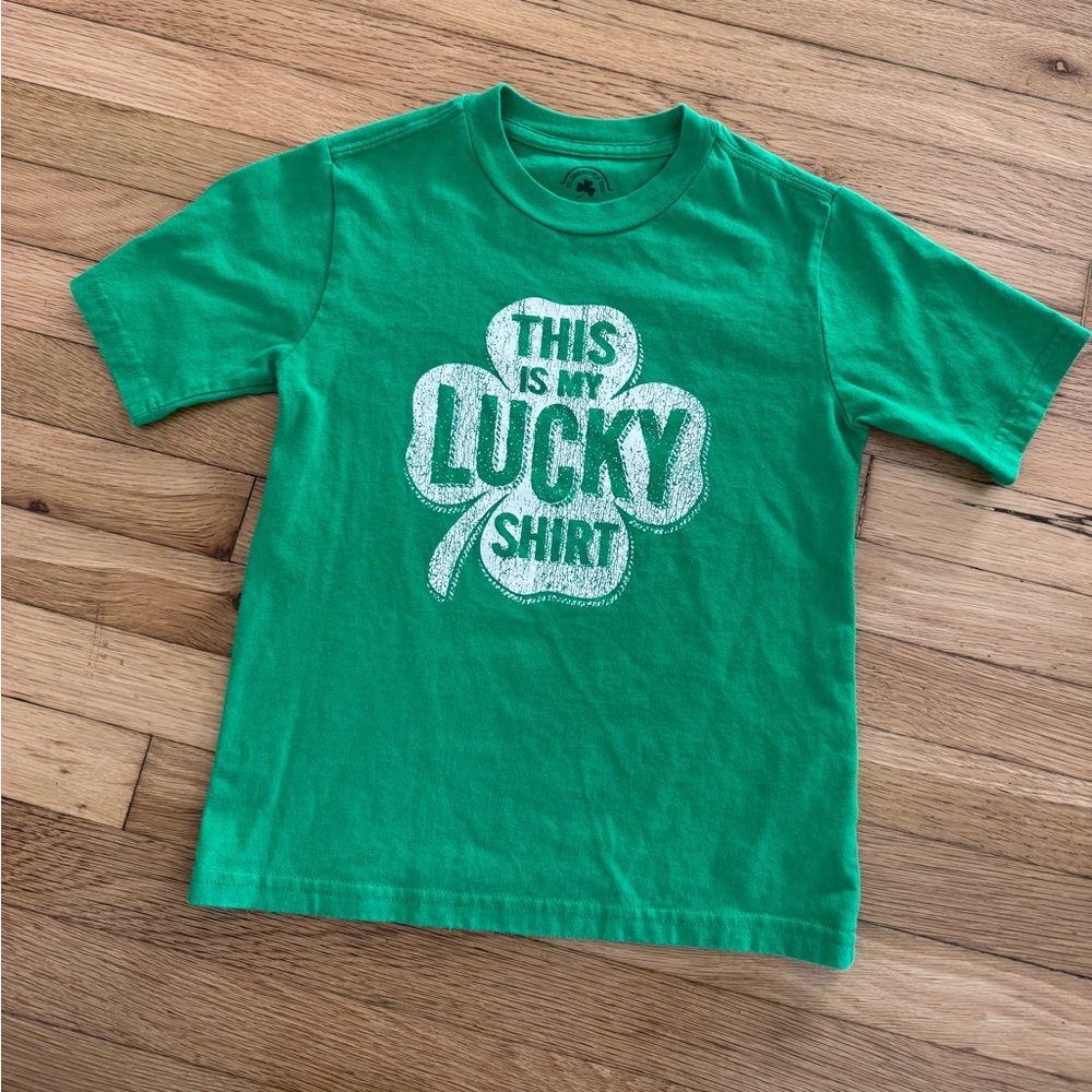 St. Patrick’s Day Green This Is My Lucky Shirt Youth Small 6/7 T-Shirt
